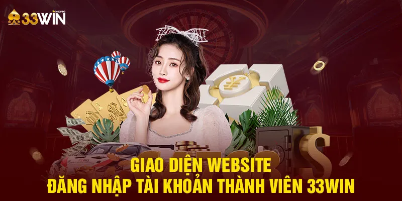 Giao diện website đăng nhập tài khoản thành viên 