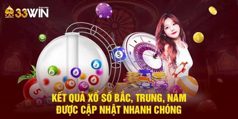 Kết quả xổ số Bắc, Trung, nam được cập nhật nhanh chóng